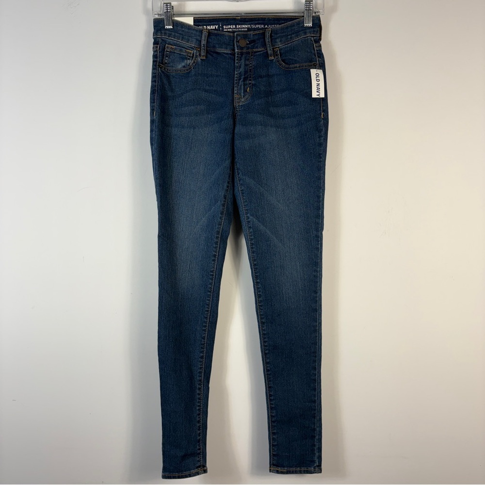 π Old Navy Super Skinny Rockstar Jeans - Dark Wash Blue 0